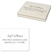 シンプルエレガントモダン業務差出人住所 ラバースタンプ (押印)