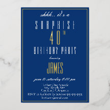 シンプルエレガントモダン海軍40歳