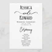 シンプルエレガントモダン白黒ミニマルスクリプト プログラム (正面)