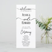 シンプルエレガントモダン白黒ミニマルスクリプト プログラム (スタンド正面)