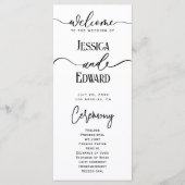 シンプルエレガントモダン白黒ミニマルスクリプト プログラム (正面)