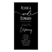 シンプルエレガントモダン白黒ミニマルスクリプト ポスター (正面)