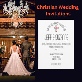 シンプルエレガントモダン結婚式招待状 招待状