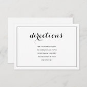 シンプルエレガントモダン結婚指図書 招待状 (正面/裏面)