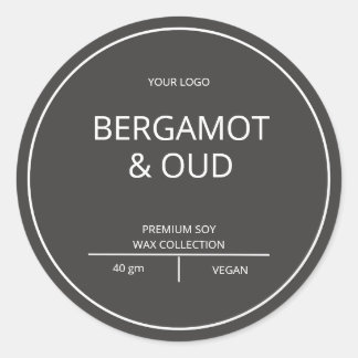 シンプルエレガントモダン蝋燭 ラウンドシール