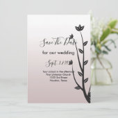 シンプルエレガントモダン離れ 招待状 (スタンド正面)