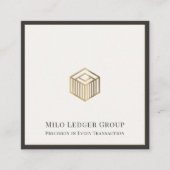 シンプルエレガントモダン スクエア名刺 (正面)