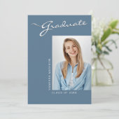 シンプルエレガントモダン |フォトグラード 案内状 (スタンド正面)