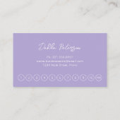 シンプルエレガントモダン ロイヤリティカード (裏面)