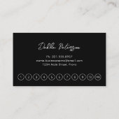 シンプルエレガントモダン ロイヤリティカード (裏面)