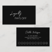 シンプルエレガントモダン ロイヤリティカード (正面/裏面)