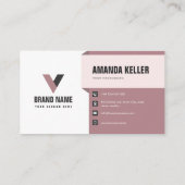 シンプルエレガントモダン 名刺 (裏面)