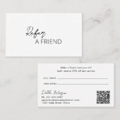 シンプルエレガントモダン 紹介カード (正面/裏面)