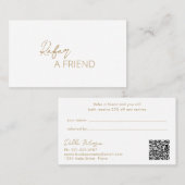 シンプルエレガントモダン 紹介カード (正面/裏面)