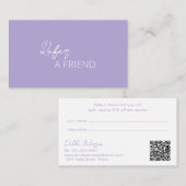 シンプルエレガントモダン 紹介カード (正面/裏面)