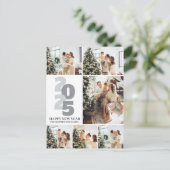 シンプルエレガントモダンHappy New Year 6 Photo シーズンポストカード (スタンド正面)