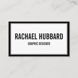 シンプルエレガントモダンQrコードカスタム 名刺