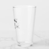 シンプルエレガントモノグラム&年 タンブラーグラス (左)