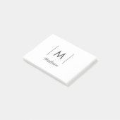 シンプルエレガントモノグラムgroomsman行名 ポストイット (アングル)