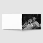 シンプルエレガントモノグ結婚ラム写真 ゲストブック (全面)