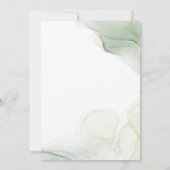 シンプルエレガントユーカリ結婚ー 招待状 (裏面)