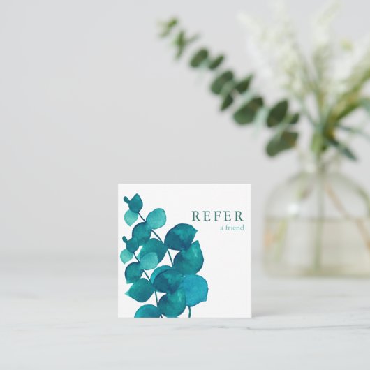 シンプルエレガントユーカリ葉パイプ 紹介カード (スタンド正面)