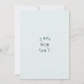 シンプルエレガントユ結婚ーカリのリハーサル 招待状 (裏面)