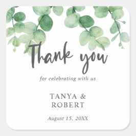 シンプルエレガントユ結婚ーカリプトゥス スクエアシール