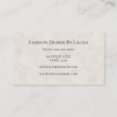 シンプルエレガントラグジュアリースタイルモノグラムビジネスカー 名刺 (裏面)