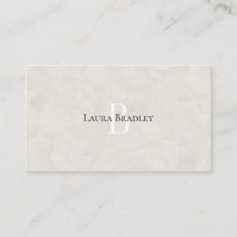 シンプルエレガントラグジュアリースタイルモノグラムビジネスカー 名刺