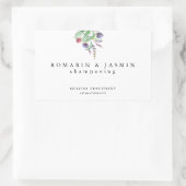 シンプルエレガントラベル手製オーガニックホリスティック製 長方形シール (バッグ)