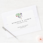 シンプルエレガントラベル手製オーガニックホリスティック製 長方形シール (封筒)