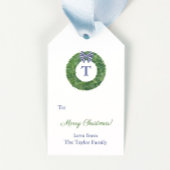 シンプルエレガントリースメリークリスマス ギフトタグ