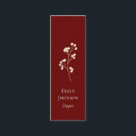 シンプルエレガントレッドミニ名刺 スキニー名刺<br><div class="desc">お前のために作られた！</div>