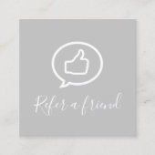 シンプルエレガントロゴ紹介カード 紹介カード (正面)