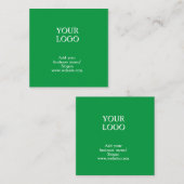 シンプルエレガントロゴ スクエア名刺 (正面/裏面)