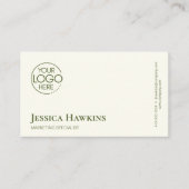 シンプルエレガントロモダンゴプロフェッショナル 名刺 (正面)