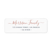 シンプルエレガント住所 シール (正面)