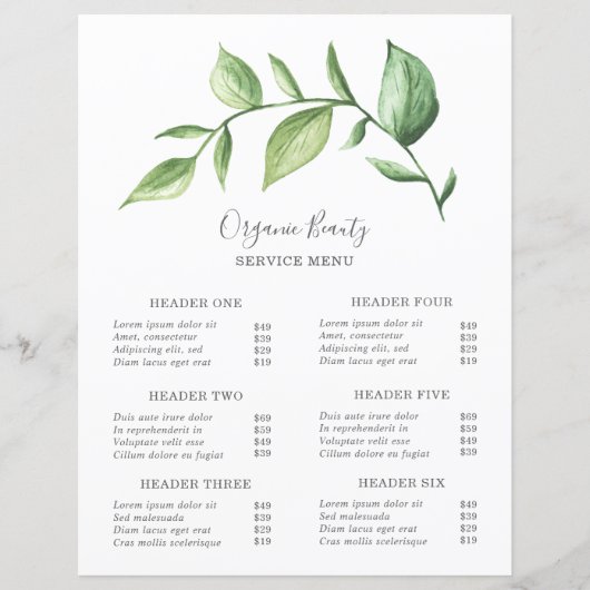 シンプルエレガント価モダン素朴値リスト (正面)