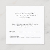 シンプルエレガント光パステル紹介カード 紹介カード (裏面)