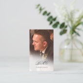 シンプルエレガント写真プロフェッショナル 名刺 (スタンド正面)