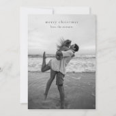 シンプルエレガント写真モダンクリスマス シーズンカード (正面)