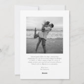 シンプルエレガント写真モダンクリスマス シーズンカード (裏面)