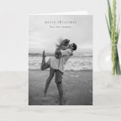 シンプルエレガント写真モダンクリスマス シーズンカード (正面)