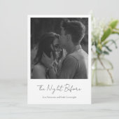 シンプルエレガント写真モダンリハーサル 招待状 (スタンド正面)