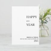 シンプルエレガント写真新年 セーブザデート (スタンド正面)