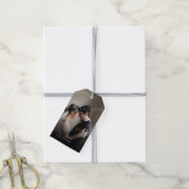 シンプルエレガント写真結婚ありがとう ギフトタグ (より糸付き)