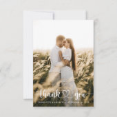 シンプルエレガント写真結婚サンキューカード サンキューカード (正面)