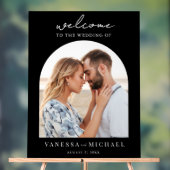 シンプルエレガント写真結婚歓迎 アクリルサイン (ニュートラル)