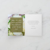 シンプルエレガント写真結婚Thank You Note Card サンキューカード (内部)